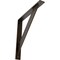 Ekena Millwork Traditional Steel Bracket, Antiqued Bronze 2"W x 16"D x 16"H BKTM02X16X16TRABZ - alternate 1